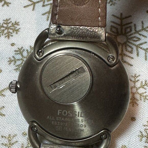 Fossil Tailor ES3912 Watch Women Leather Analog Dial Quartz New Battery Video‎ - Picture 4 of 11